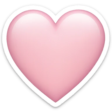 Light pink heart sticker
