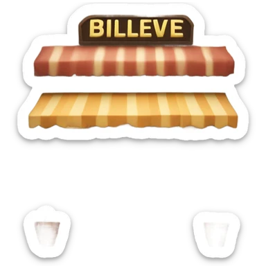 Restaurant called "Billeive" sticker
