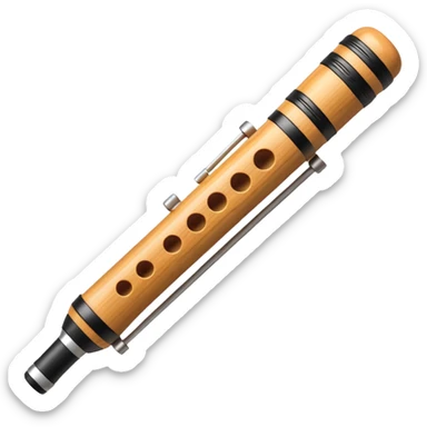 music instrument recorder sticker