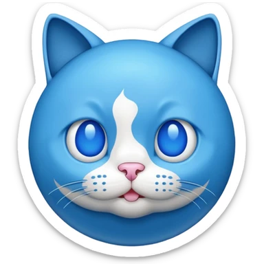 gumball cat blue sticker
