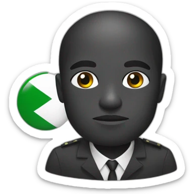 Noir du Congo avec un blanc algerien sticker