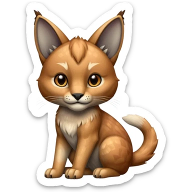 Scaley Shiny Glacial Rhypherior-Caracal-dog sticker