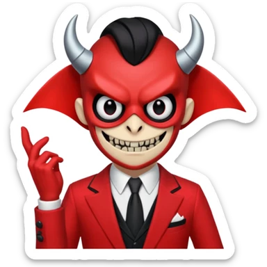Alastor the radio demon he's a dear hazbin hotel sticker