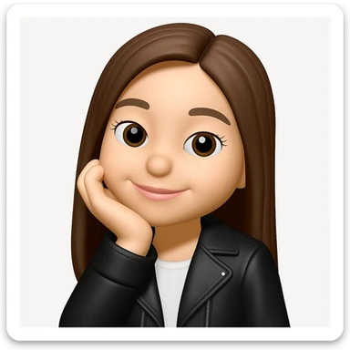 Convert this photo to a 3D emoji in Apple style, keeping the clothes as they are, no changes to clothing. The style should resemble Apple 3D emoji style with no alterations to clothing. sticker