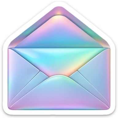 a beautiful romantic  opal envelope sticker