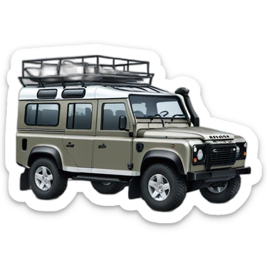 Land Rover Defender 110 Zebra sticker