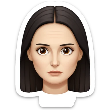 Demi Moore serious sticker