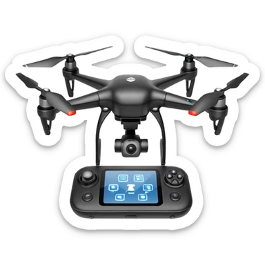 screen drone remote sticker