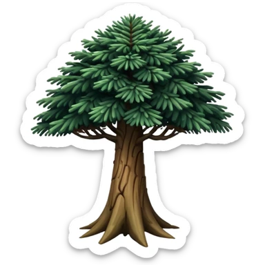 A Brazilian araucaria tree with extended branches sticker
