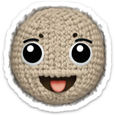 Cozy loops crochet logo  sticker