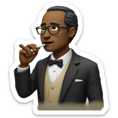 voy smoking a cigarrete  sticker