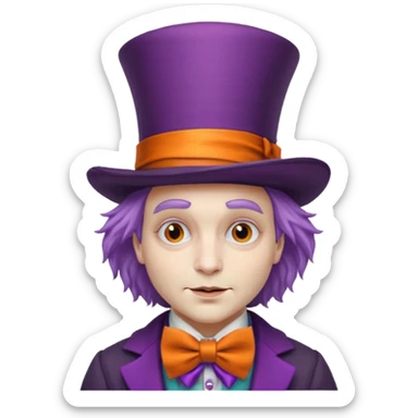 the hatman from alice in wonderland movie sticker