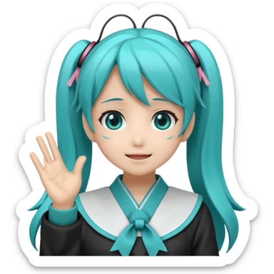 Hatsune Miku Clapping sticker
