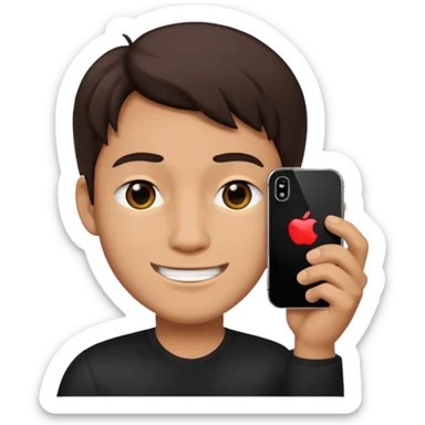 Leon guiñando el ojo iphone sticker