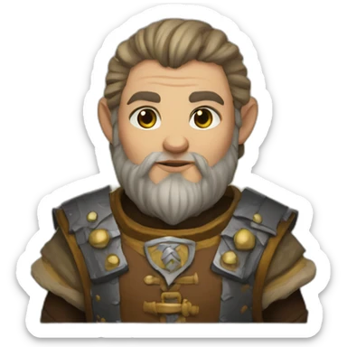 Intersex Hill dwarf cleric sticker