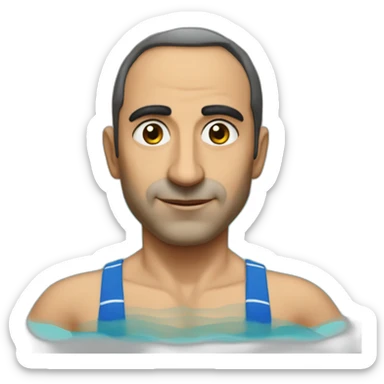 zemmour à la piscine sticker