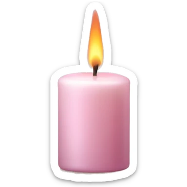 Candle scent in pale pink sticker