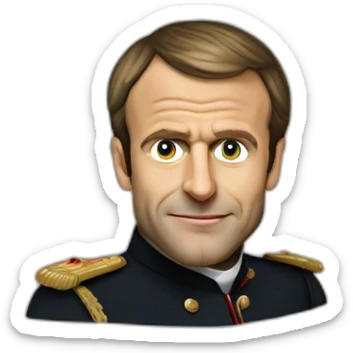 Emmanuel Macron empereur sticker