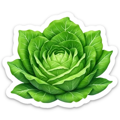 iceberg lettuce leaves sticker
