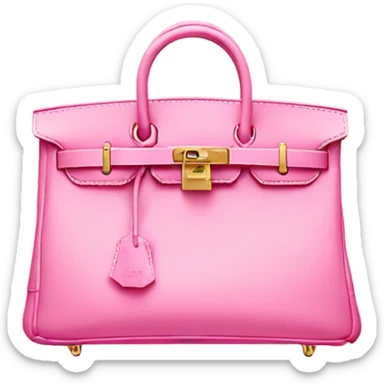 Birkin bag pink sticker