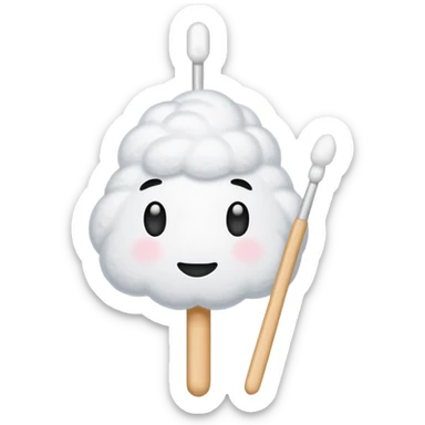 Cotton swabs sticker