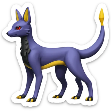 Heliolisk-Lombax-Sergal-Umbreon-Cyclizar-Genesect-Pokémon, full body sticker