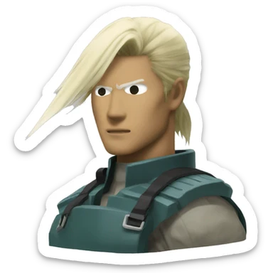 Raiden from metal gear solid sticker
