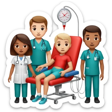 blood donation person team sticker