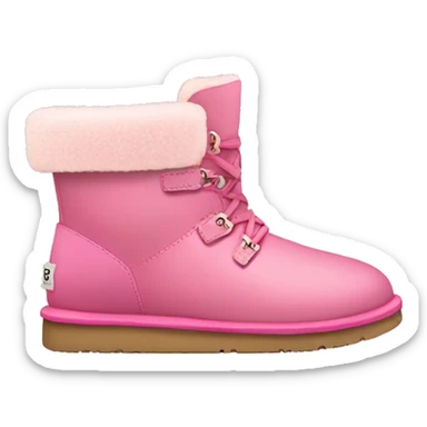 cute UGG pink shoes sticker
