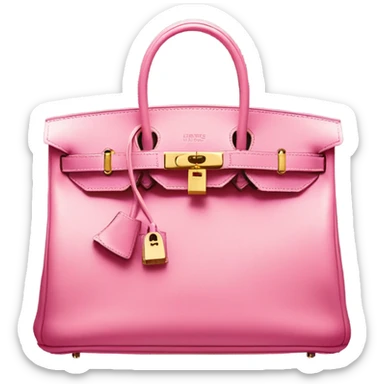 pink bag hermes birkin sticker