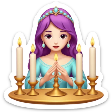 Spiritual rituals & spells aesthetic coquette sticker