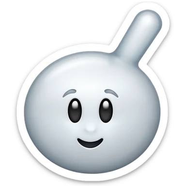 White tick marking  sticker