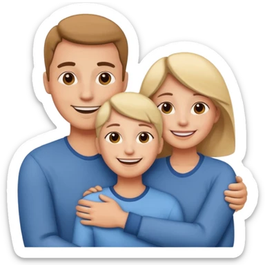 abrazar a mi papa mama sticker