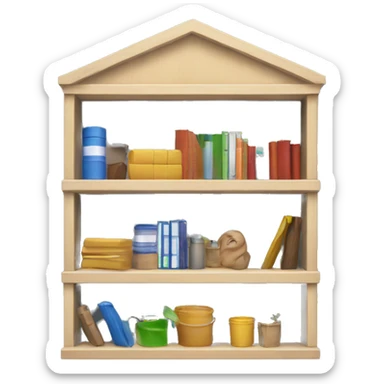 Building shelves  sticker