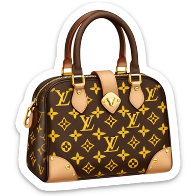 A Louis Vuitton bag sticker