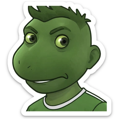 A soccer player sticker