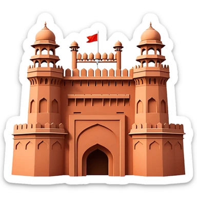 Red fort sticker