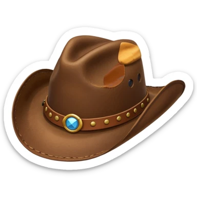 Just a Cowboy hat cartoonish sticker