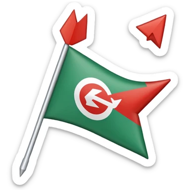 Pti flag emoji arrow one politics sticker