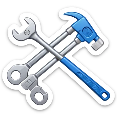 A photorealistic icon featuring colorful building blocks, interlocking pieces of a construction set, and tools like a small wrench or screwdriver. The design includes detailed textures of the blocks, capturing the creativity and fun of building with construction sets. Transparent background sticker