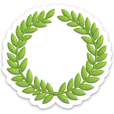 laurel wreath sticker