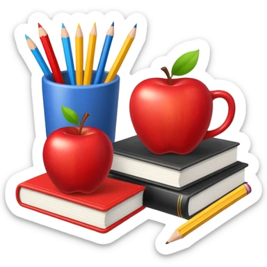 teacher paraphenalia sticker