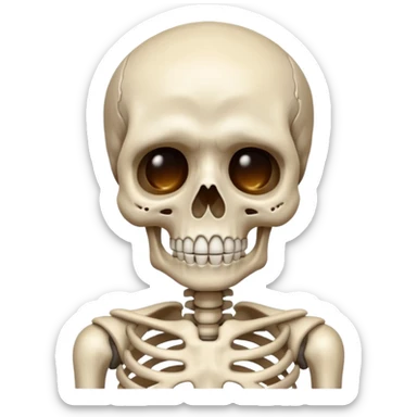 Squelette qui pleure sticker