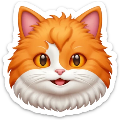 Cute emoj very cutie Cat Hi natural  sticker