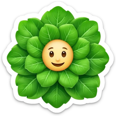 {
  "prompt": "emoji d'une mâche verte fraîche, petites feuilles rondes et brillantes en rosette, style Apple emoji vectoriel plat, fond transparent, ombres douces et contours nets"
}
 sticker