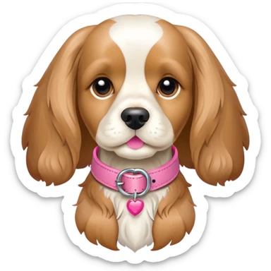 cocker spaniel with p sticker