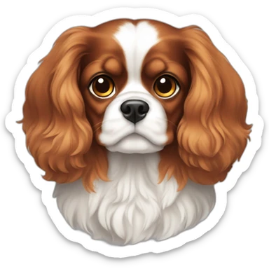 Cavalier Charles King tricolor sticker