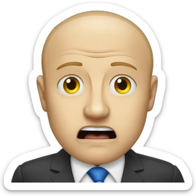 Vladimir poutine being scared by an Ukrainian flag sticker