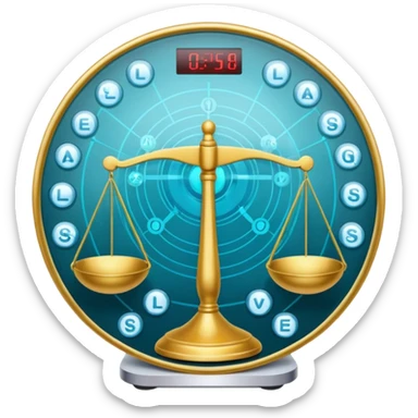 The internet 🌐  on a weighing scale sticker