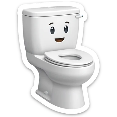 skibidi toilet with a face sticker
